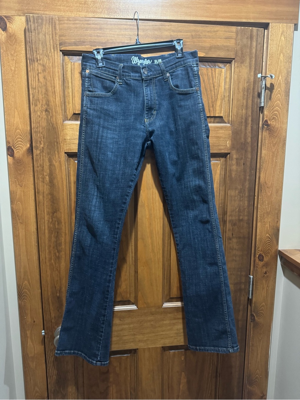 Wrangler Retro Dark Slim Boot Jeans.
